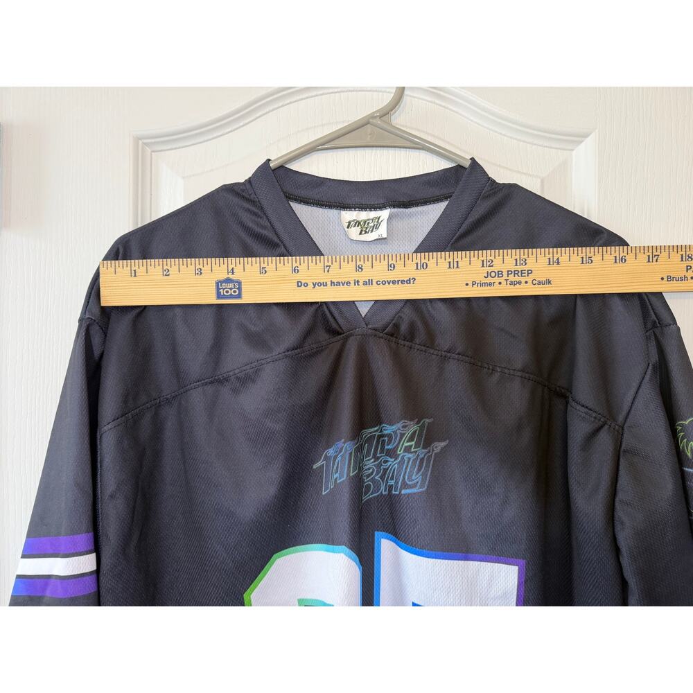 Tampa Bay Rays #25 Football Jersey Stadium Giveaway Neon City Connect NWOT Sz XL - Picture 3 of 5